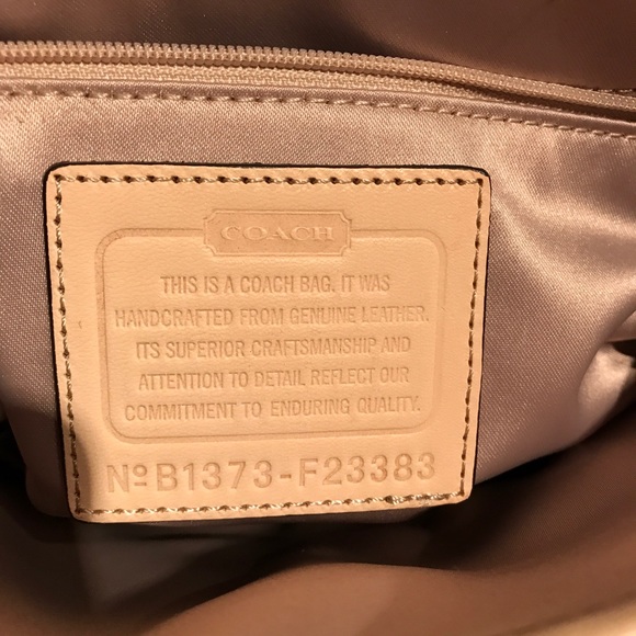 Coach Yellow and Cream Cross Body Satchel Bag - Picture 5 of 6